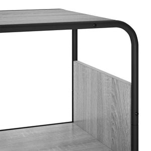 Ψηλός μπουφές Γκρι Sonoma 80 x 37.5 x 144 cm Επεξεργασμένο Ξύλο