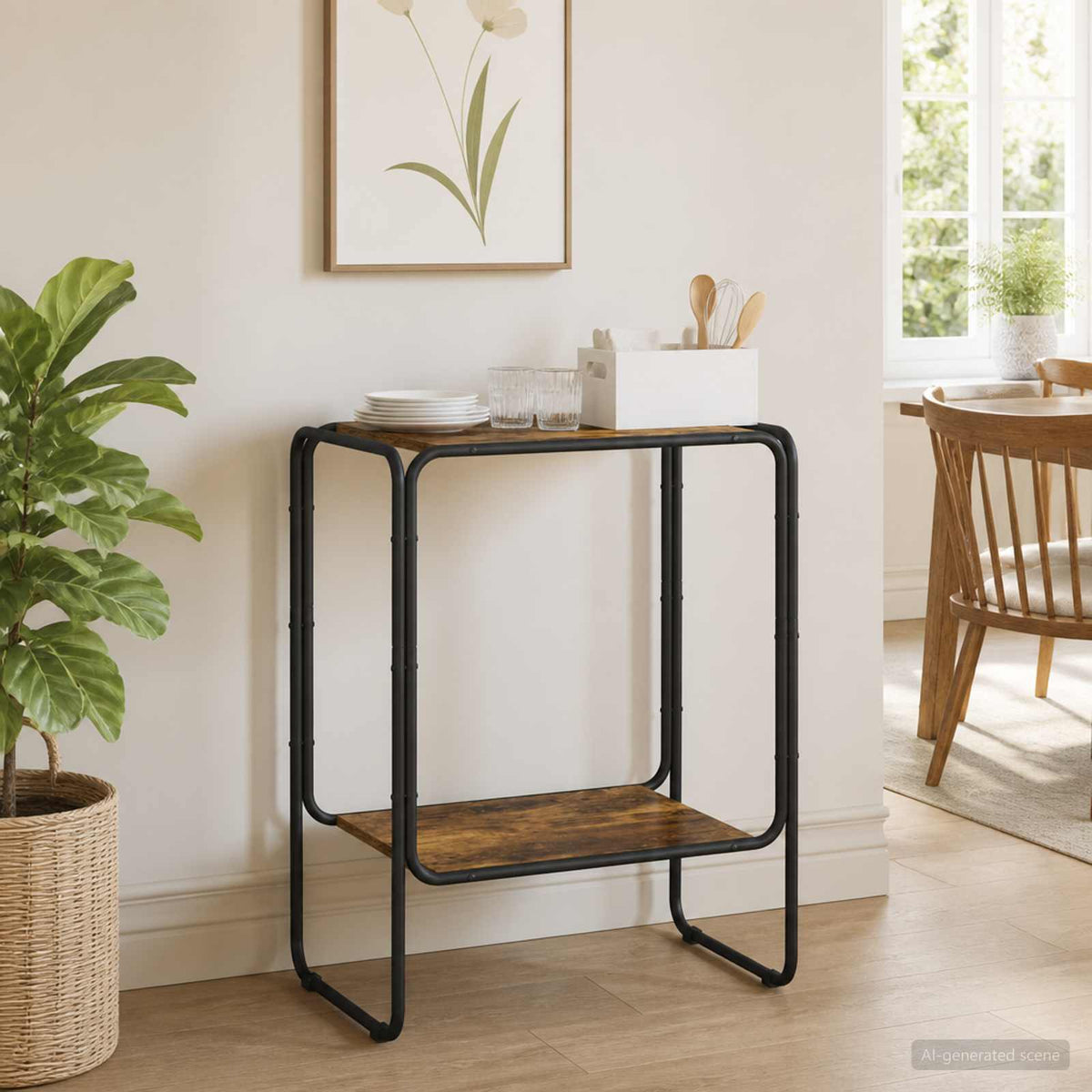Μπουφές Καπνισμένο Ξύλο Δρυός 60 x 38 x 75 εκ. Τεχνητό ξύλο
