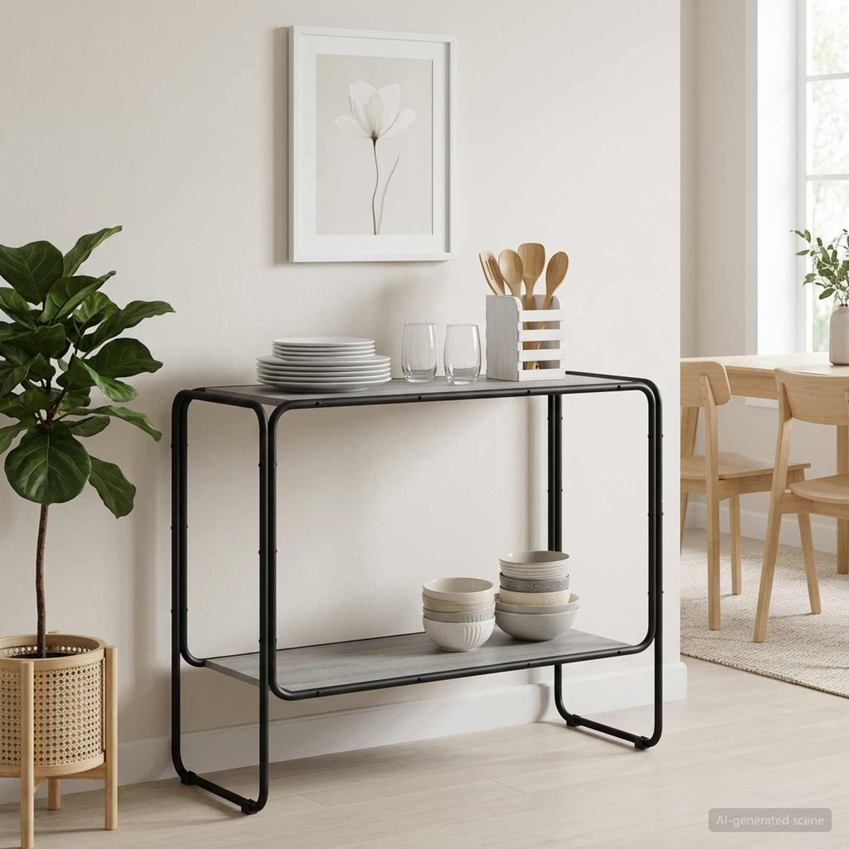 Μπουφές Γκρι Sonoma 93.5 x 38 x 75 cm Τεχνητό ξύλο