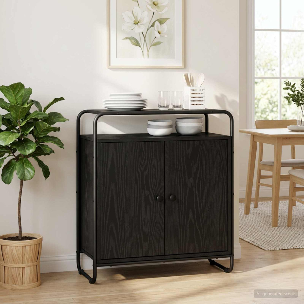 Μπουφές Μαύρη Δρυς 68 x 35 x 75 cm Επεξεργασμένο Ξύλο