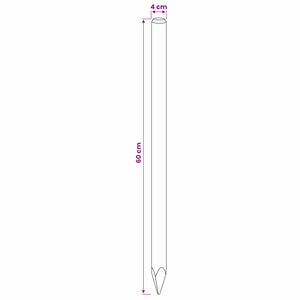 Πό posts φράχτη 15 τμχ. Πράσινο 60 cm Μασίφ Ξύλο Πεύκου - Pakobazaar