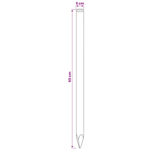 Πό posts φράχτη 15 τμχ. Πράσινο 60 cm Μασίφ Ξύλο Πεύκου - Pakobazaar