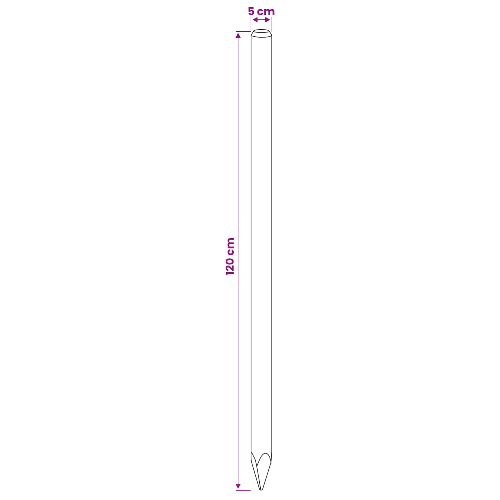 Πό posts φράχτη 15 τμχ. Πράσινο 120 cm Μασίφ Ξύλο Πεύκου - Pakobazaar