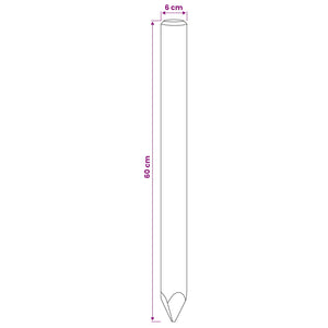 Πό posts φράχτη 15 τμχ. Πράσινο 60 cm Μασίφ Ξύλο Πεύκου - Pakobazaar