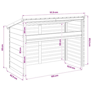 Κάλυμμα κλιματιστικού 117,5x62,5x85,5 εκατοστά - Pakobazaar