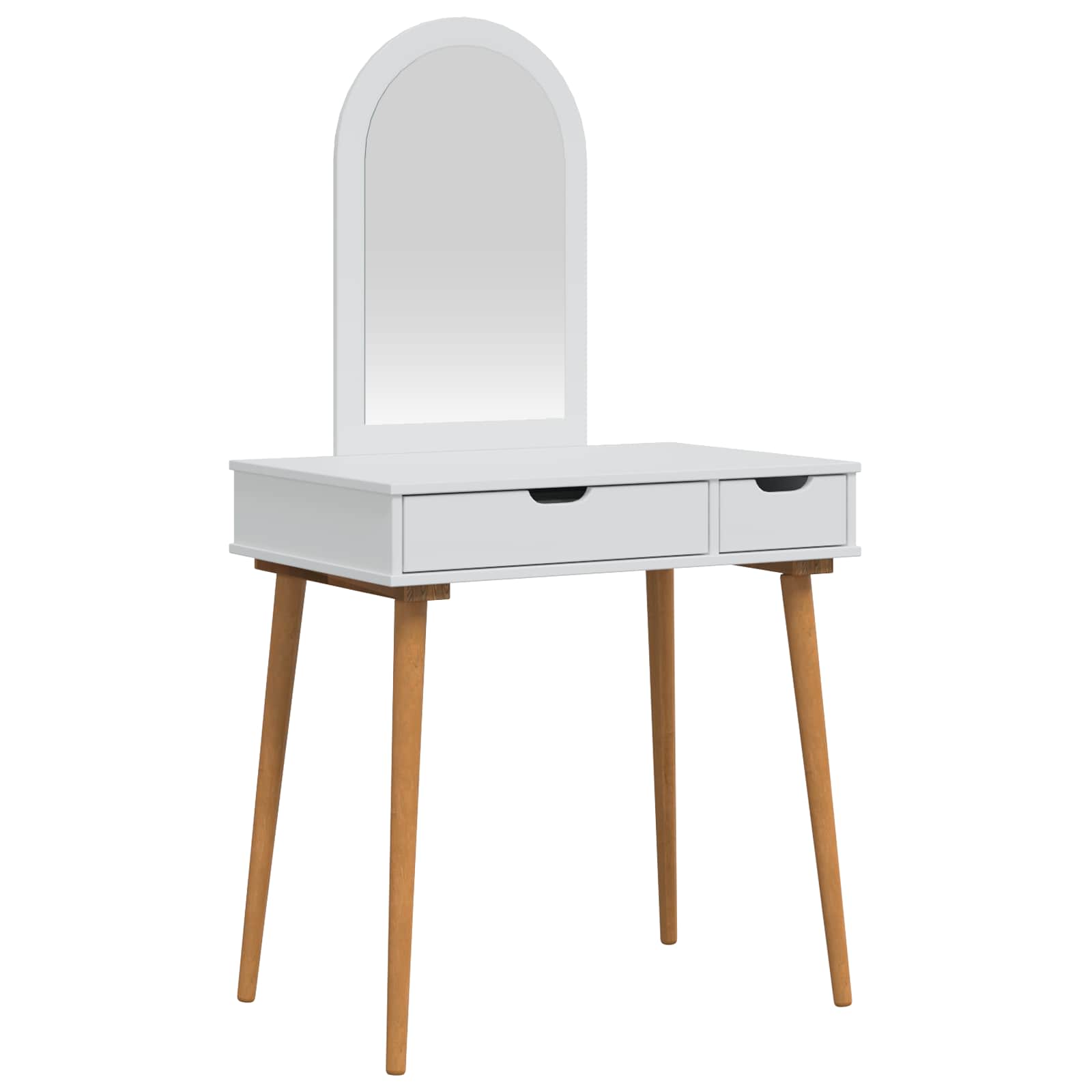 Σετ Τραπεζιού Μακιγιάζ FAUSKE 2 pcs Λευκό 76 x 50 x 143 εκ - Pakobazaar