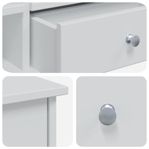Σετ Τραπεζιού Μακιγιάζ FAUSKE 2 pcs Λευκό 100 x 50 x 103,5 εκ. - Pakobazaar
