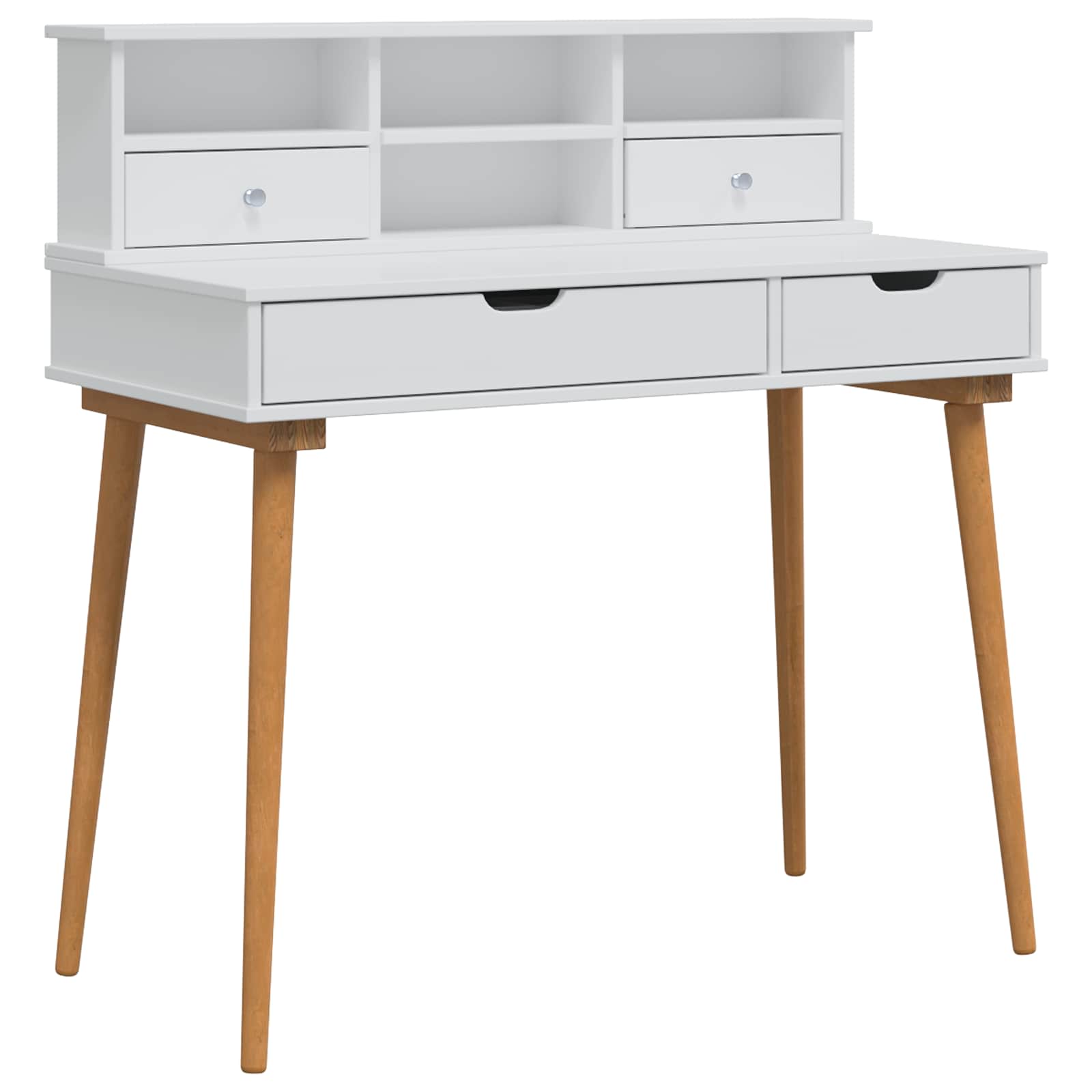 Σετ Τραπεζιού Μακιγιάζ FAUSKE 2 pcs Λευκό 100 x 50 x 103,5 εκ. - Pakobazaar