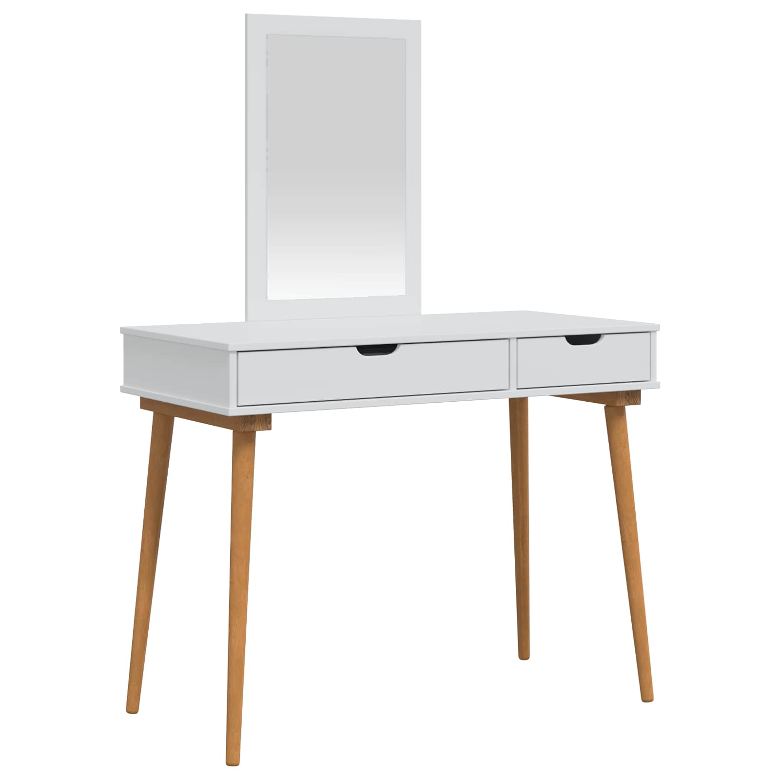 Σετ Τραπεζιού Μακιγιάζ FAUSKE 2 pcs Λευκό 100 x 50 x 143 εκ - Pakobazaar