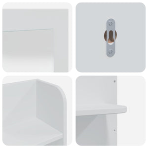 Σετ Τραπεζιού Μακιγιάζ FAUSKE 3 pcs Λευκό 76 x 50 x 143 εκ - Pakobazaar