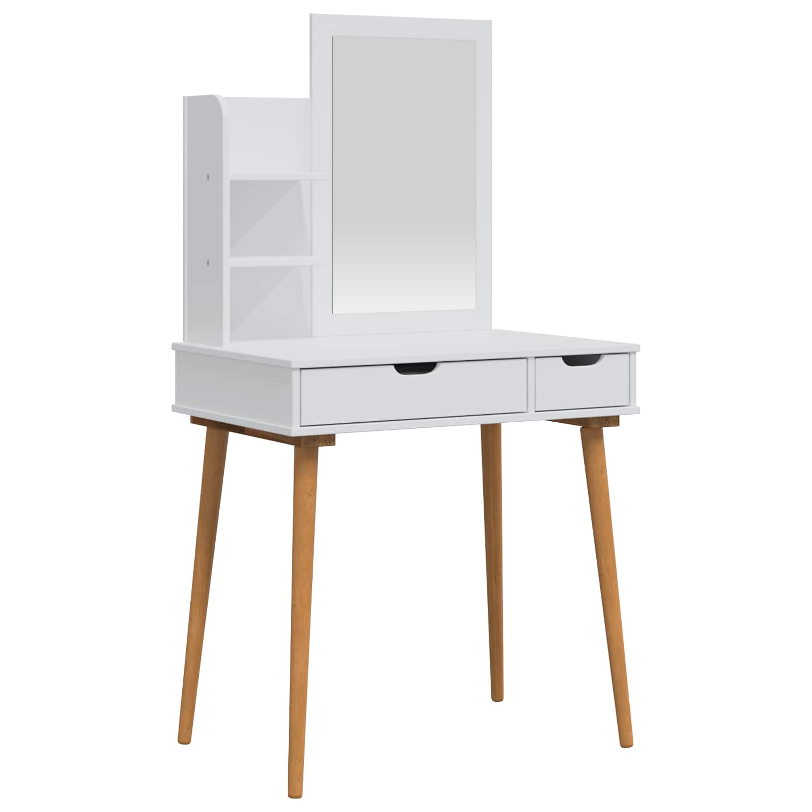 Σετ Τραπεζιού Μακιγιάζ FAUSKE 3 pcs Λευκό 76 x 50 x 143 εκ