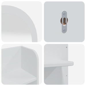 Σετ Τραπεζιού Μακιγιάζ FAUSKE 3 pcs Λευκό 76 x 50 x 143 εκ - Pakobazaar