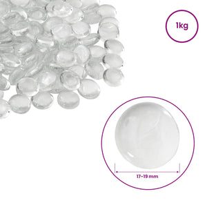 Γυάλινος Κόκκος 17-19 χιλιοστά Διαφανές Γυαλί