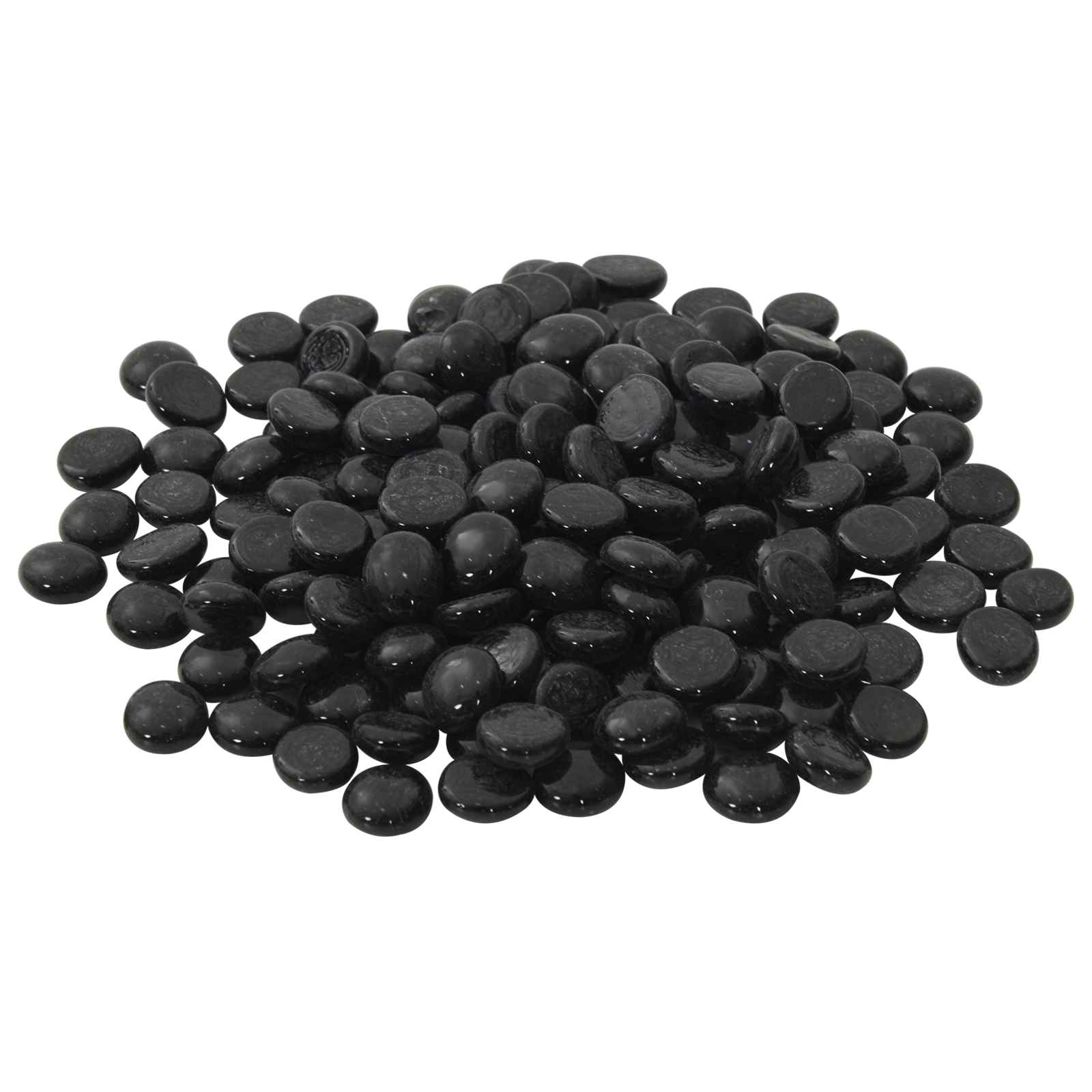 Γυάλινος Κόκκος 17-19 χιλιοστά Μαύρο Γυαλί