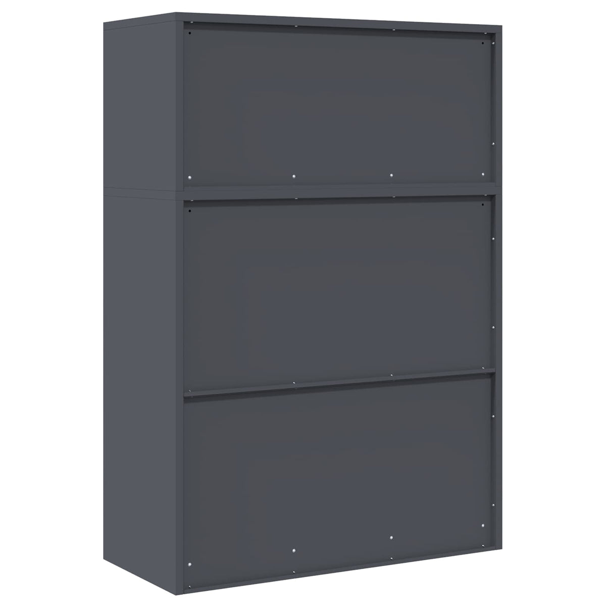 Ντουλάπι αποθήκευσης 2 τμχ. Ανθρακί 90 x 40 x 130 cm Ατσάλι