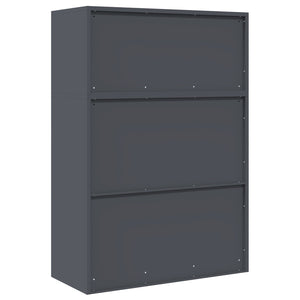 Ντουλάπι αποθήκευσης 2 τμχ. Ανθρακί 90 x 40 x 130 cm Ατσάλι