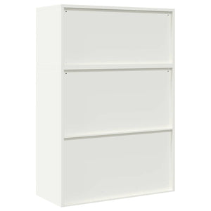 Ντουλάπι αποθήκευσης 2 τμχ. Λευκός 90 x 40 x 130 cm Ατσάλι