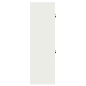 Ντουλάπι αποθήκευσης 2 τμχ. Λευκός 90 x 40 x 130 cm Ατσάλι