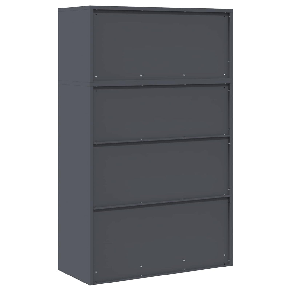 Ντουλάπι αποθήκευσης 2 τμχ. Ανθρακί 90 x 40 x 145 cm Ατσάλι