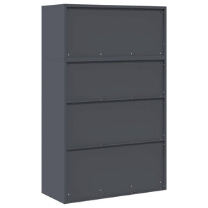 Ντουλάπι αποθήκευσης 2 τμχ. Ανθρακί 90 x 40 x 145 cm Ατσάλι