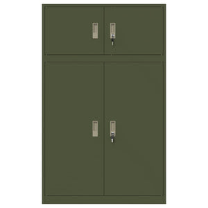 Ντουλάπι αποθήκευσης 2 τμχ. Ελιά Πράσινη 90 x 40 x 145 cm