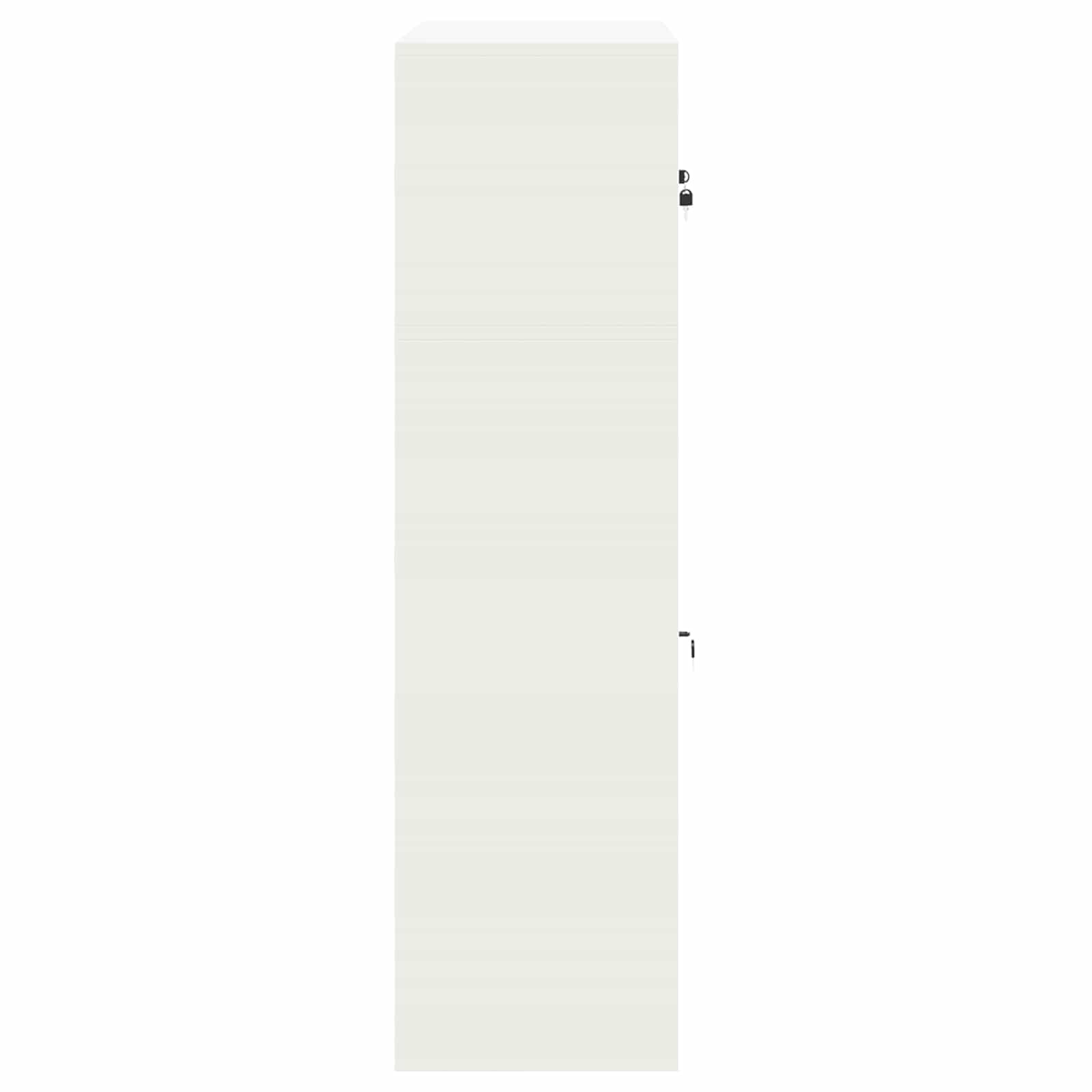 Ντουλάπι αποθήκευσης 2 τμχ. Λευκός 90 x 40 x 145 cm Ατσάλι