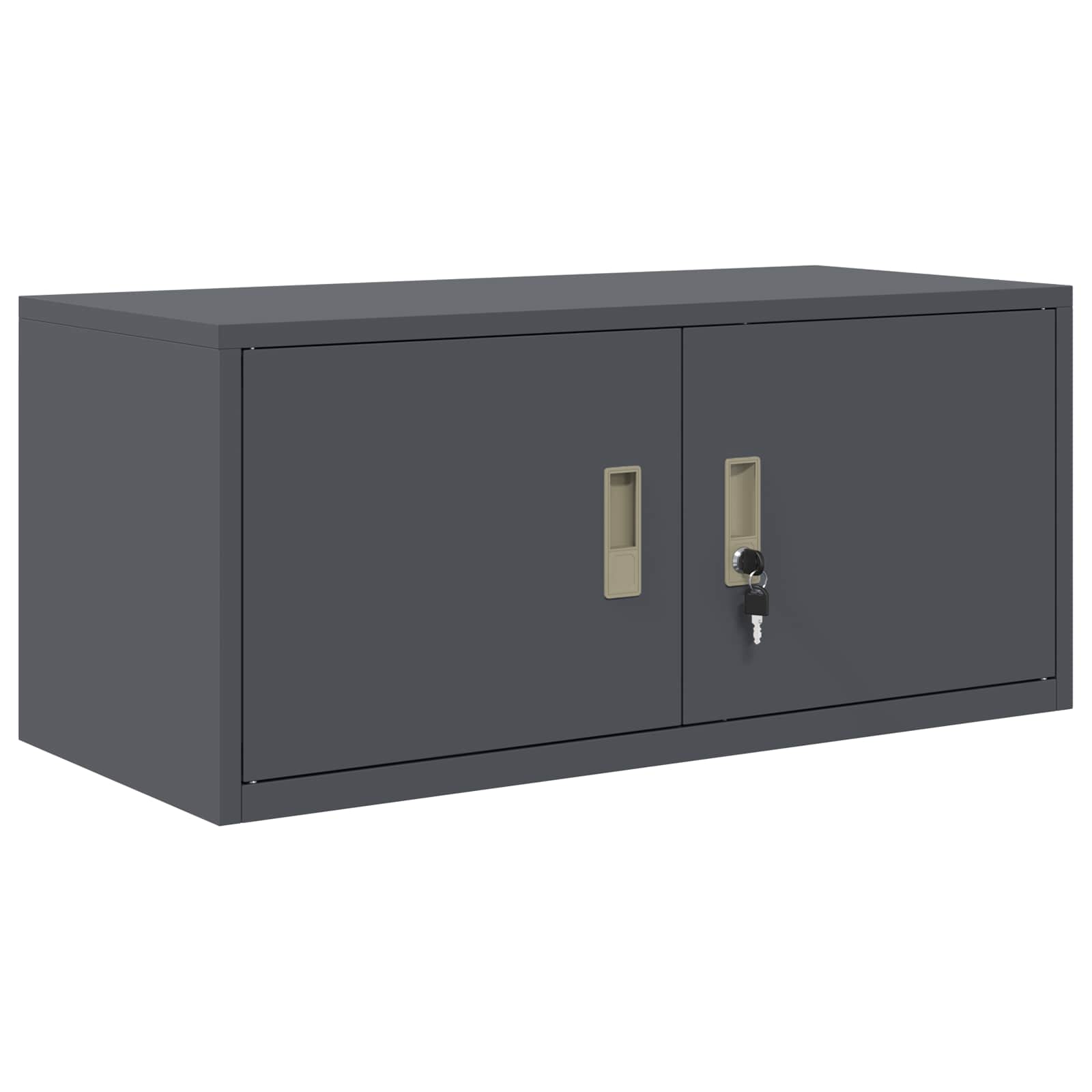 Ντουλάπι αποθήκευσης 2 τμχ. Ανθρακί 90 x 40 x 180 cm Ατσάλι - Pakobazaar