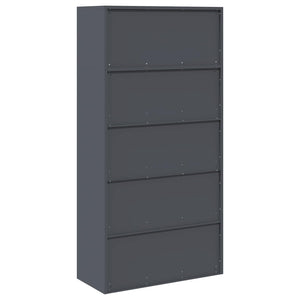 Ντουλάπι αποθήκευσης 2 τμχ. Ανθρακί 90 x 40 x 180 cm Ατσάλι - Pakobazaar