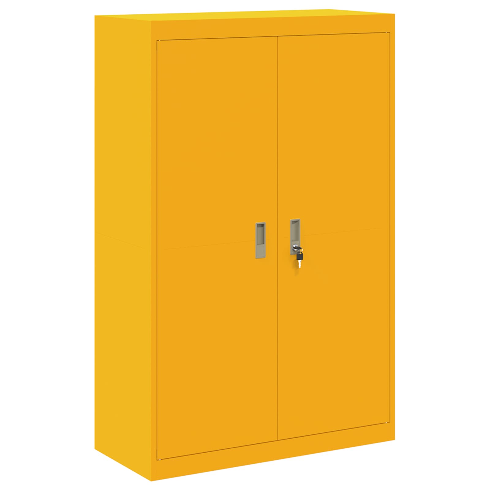 Ντουλάπι αποθήκευσης 2 τμχ. Μουσταρδί 90 x 40 x 180 cm Ατσάλι