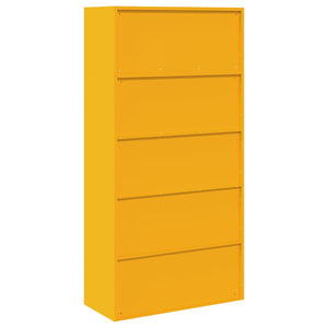 Ντουλάπι αποθήκευσης 2 τμχ. Μουσταρδί 90 x 40 x 180 cm Ατσάλι