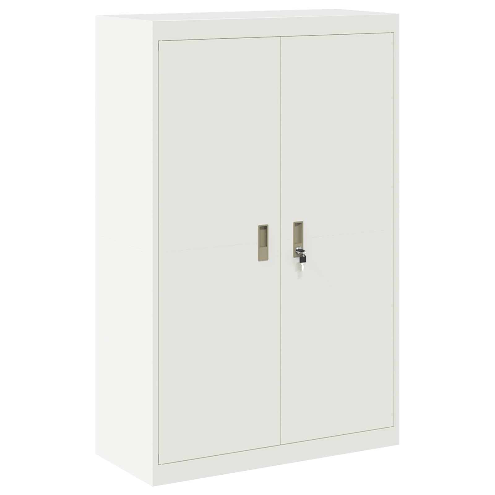 Ντουλάπι αποθήκευσης 2 τμχ. Λευκός 90 x 40 x 180 cm Ατσάλι