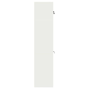 Ντουλάπι αποθήκευσης 2 τμχ. Λευκός 90 x 40 x 180 cm Ατσάλι