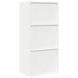 Ντουλάπι αποθήκευσης 2 τμχ. Λευκός 60 x 40 x 130 εκ Ατσάλι - Pakobazaar