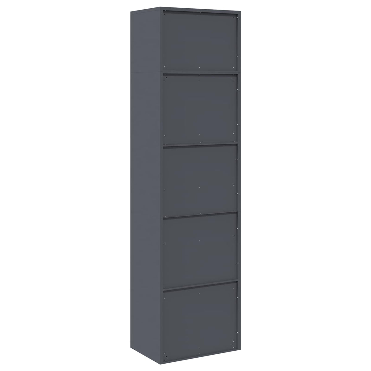 Ντουλάπι αποθήκευσης 2 τμχ. Ανθρακί 60 x 40 x 220 εκ Ατσάλι