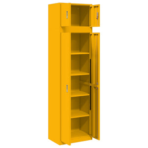 Ντουλάπι αποθήκευσης 2 τμχ. 60 x 40 x 220 εκ Ατσάλι Κλειδώσιμο - Pakobazaar
