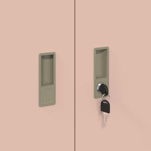 Ντουλάπι αποθήκευσης 2 τμχ. Ροζ 90 x 40 x 160 εκ Ατσάλι - Pakobazaar