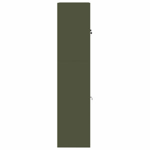 Ντουλάπι αποθήκευσης 2 τμχ. Λαδί 90 x 40 x 175 εκ Ατσάλι