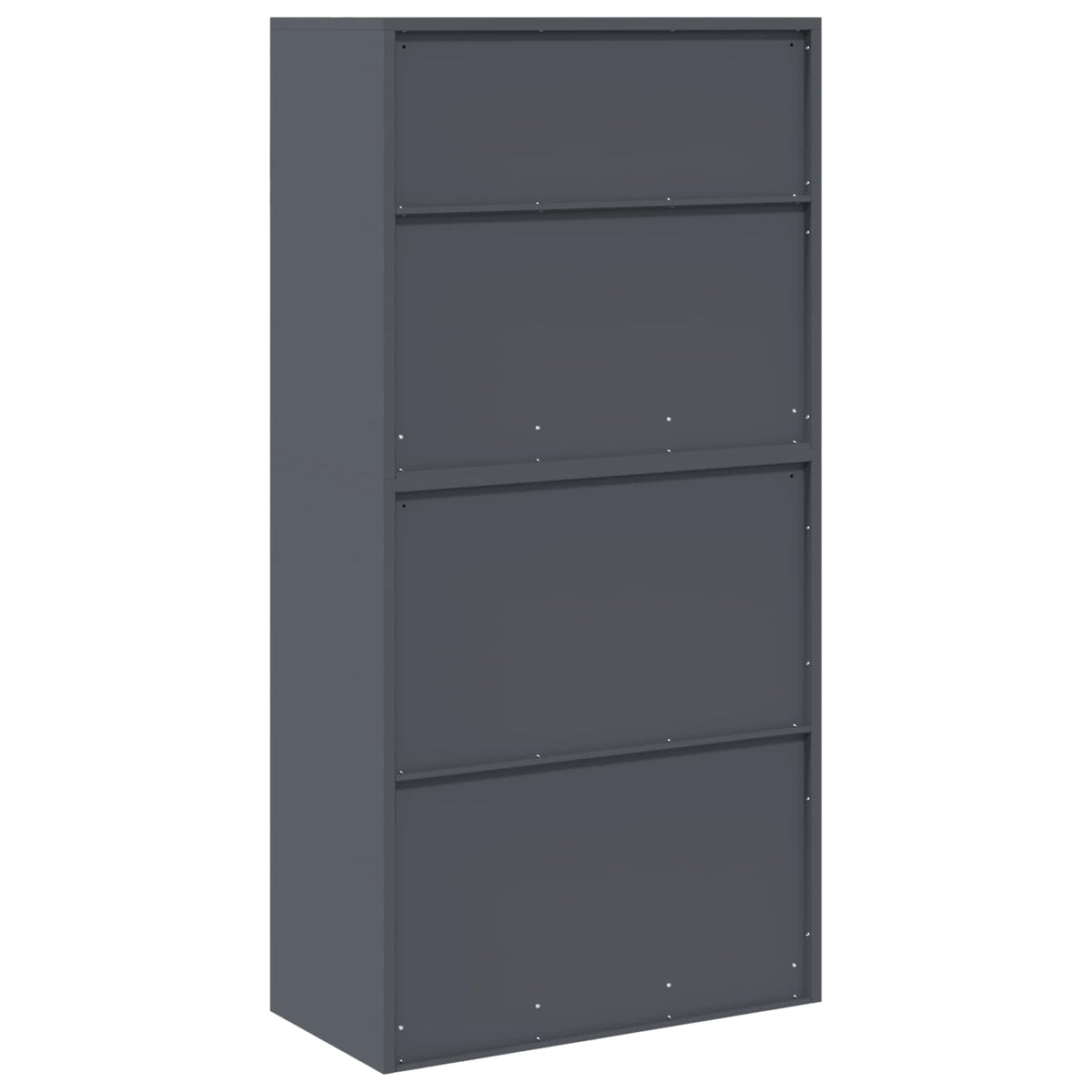 Ντουλάπι αποθήκευσης 2 τμχ. Ανθρακί 80 x 40 x 160 cm Ατσάλι