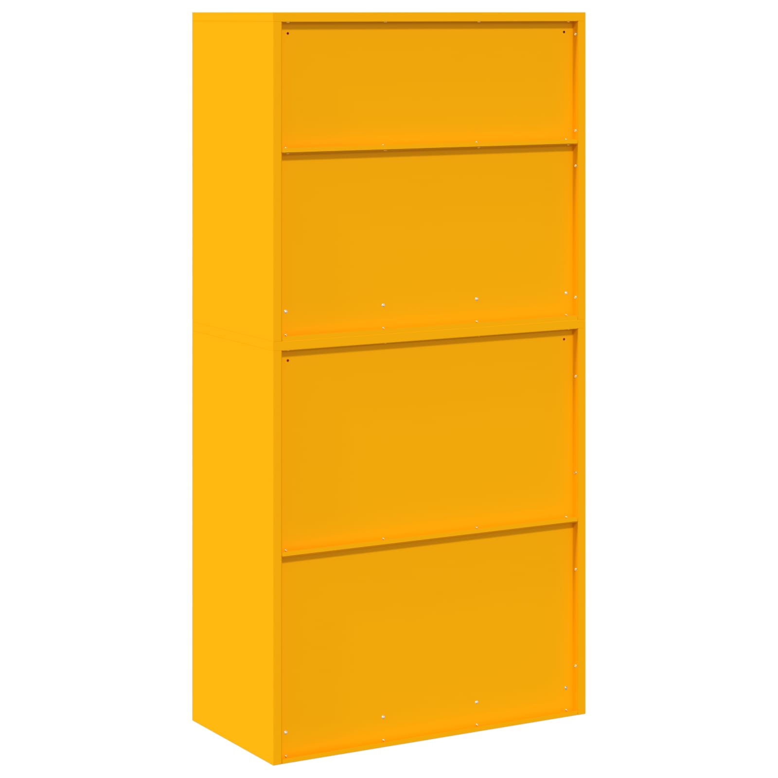 Ντουλάπι αποθήκευσης 2 τμχ. Μουσταρδί 80 x 40 x 160 cm Ατσάλι - Pakobazaar