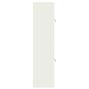 Ντουλάπι αποθήκευσης 2 τμχ. Λευκό 80 x 40 x 160 cm Ατσάλι - Pakobazaar