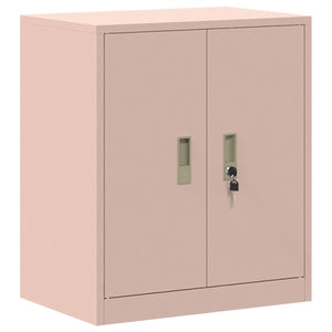 Ντουλάπι αποθήκευσης 2 τμχ. Ροζ 60 x 40 x 160 εκ Ατσάλι - Pakobazaar