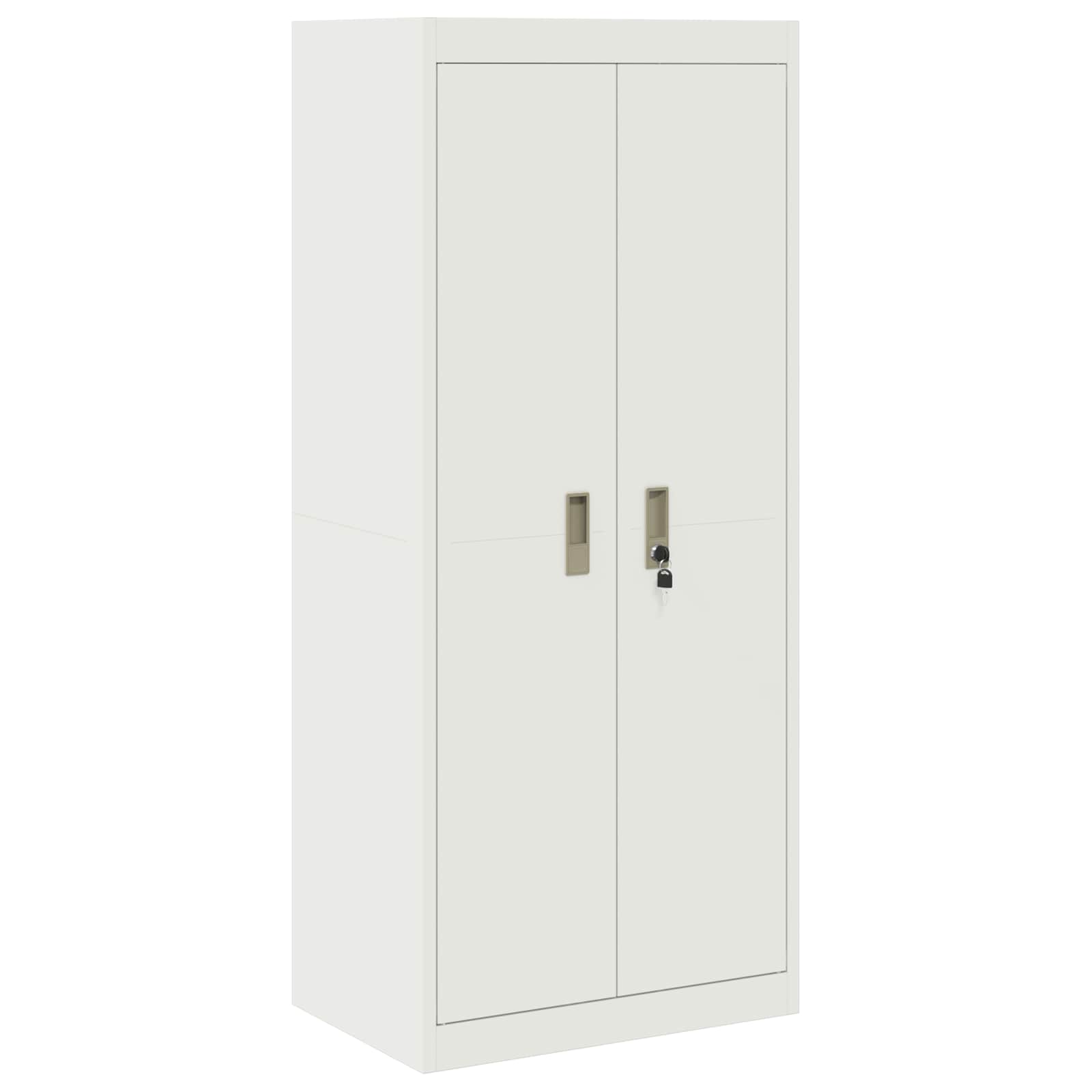 Ντουλάπι αποθήκευσης 2 τμχ. 60 x 40 x 210 εκ Ατσάλι Κλειδώσιμο