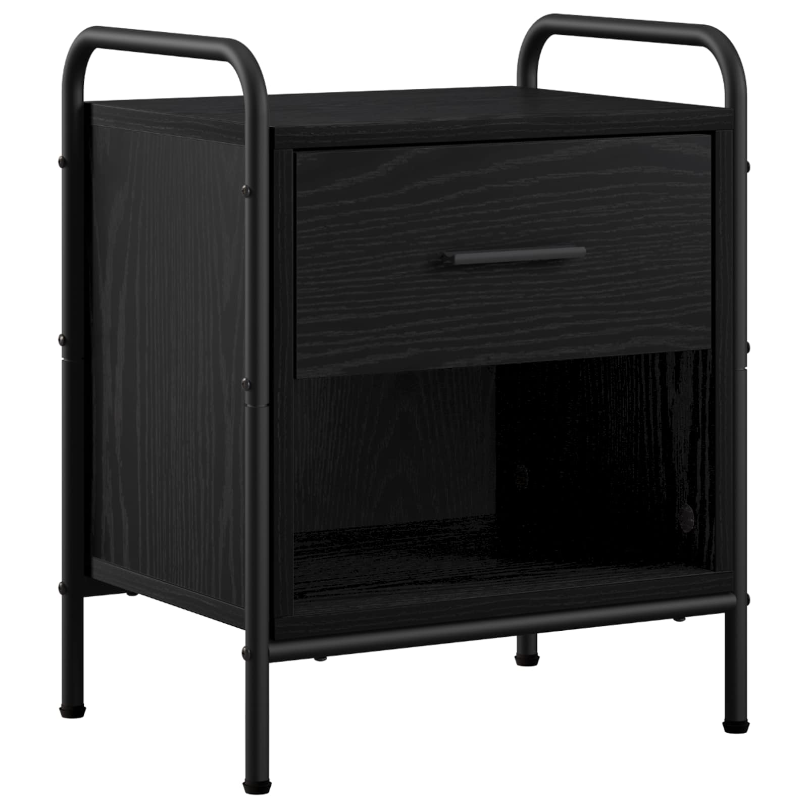 Κομοδίνο Μαύρη Δρυς 40 x 30 x 50 cm Επεξεργασμένο Ξύλο - Pakobazaar