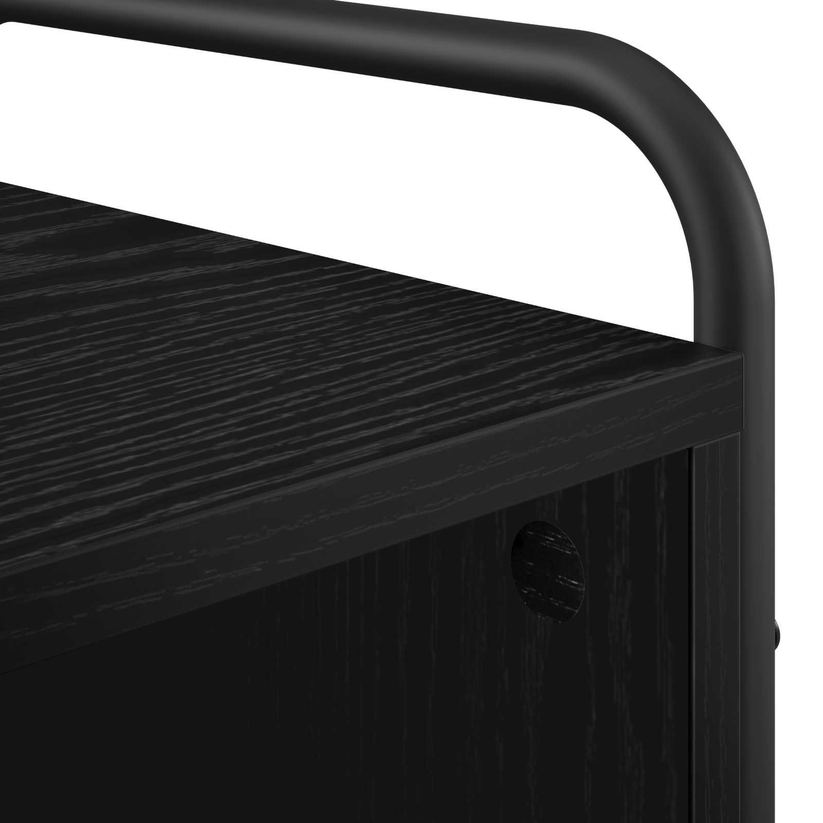 Κομοδίνο Μαύρη Δρυς 40 x 30 x 60 cm Επεξεργασμένο Ξύλο - Pakobazaar