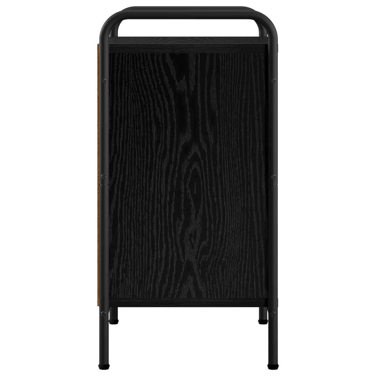 Κομοδίνο 2 τμχ. Μαύρη Δρυς 40 x 30 x 60 cm Επεξεργασμένο Ξύλο - Pakobazaar