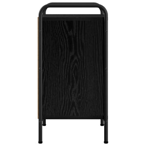 Κομοδίνο 2 τμχ. Μαύρη Δρυς 40 x 30 x 60 cm Επεξεργασμένο Ξύλο - Pakobazaar