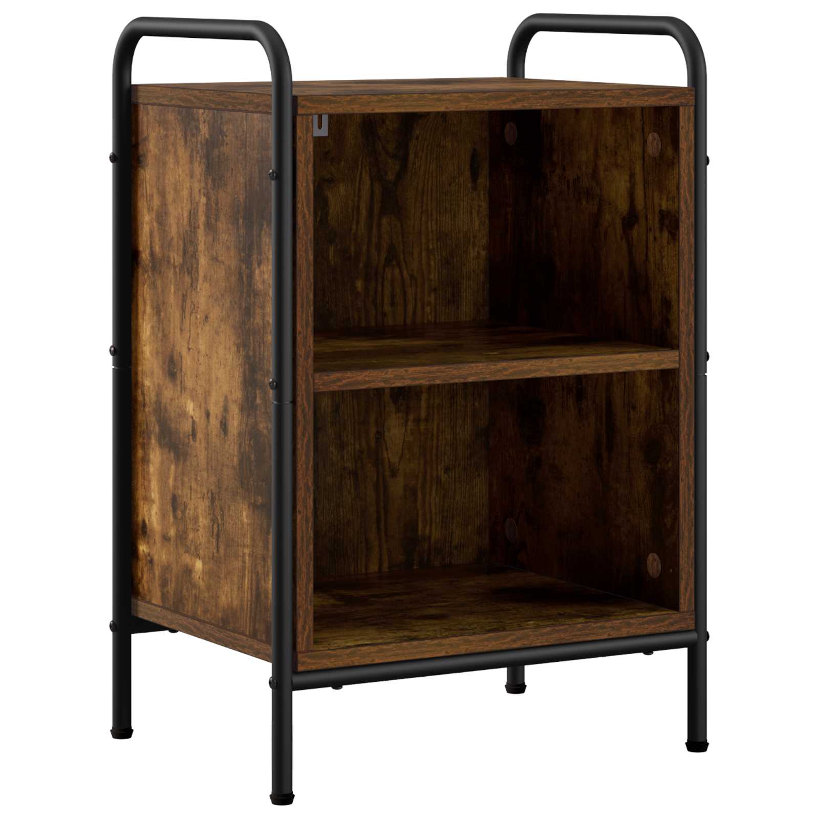 Κομοδίνο 2 τμχ. Καπνισμένο Ξύλο Δρυός 40 x 30 x 60 cm - Pakobazaar