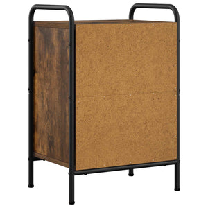 Κομοδίνο 2 τμχ. Καπνισμένο Ξύλο Δρυός 40 x 30 x 60 cm - Pakobazaar