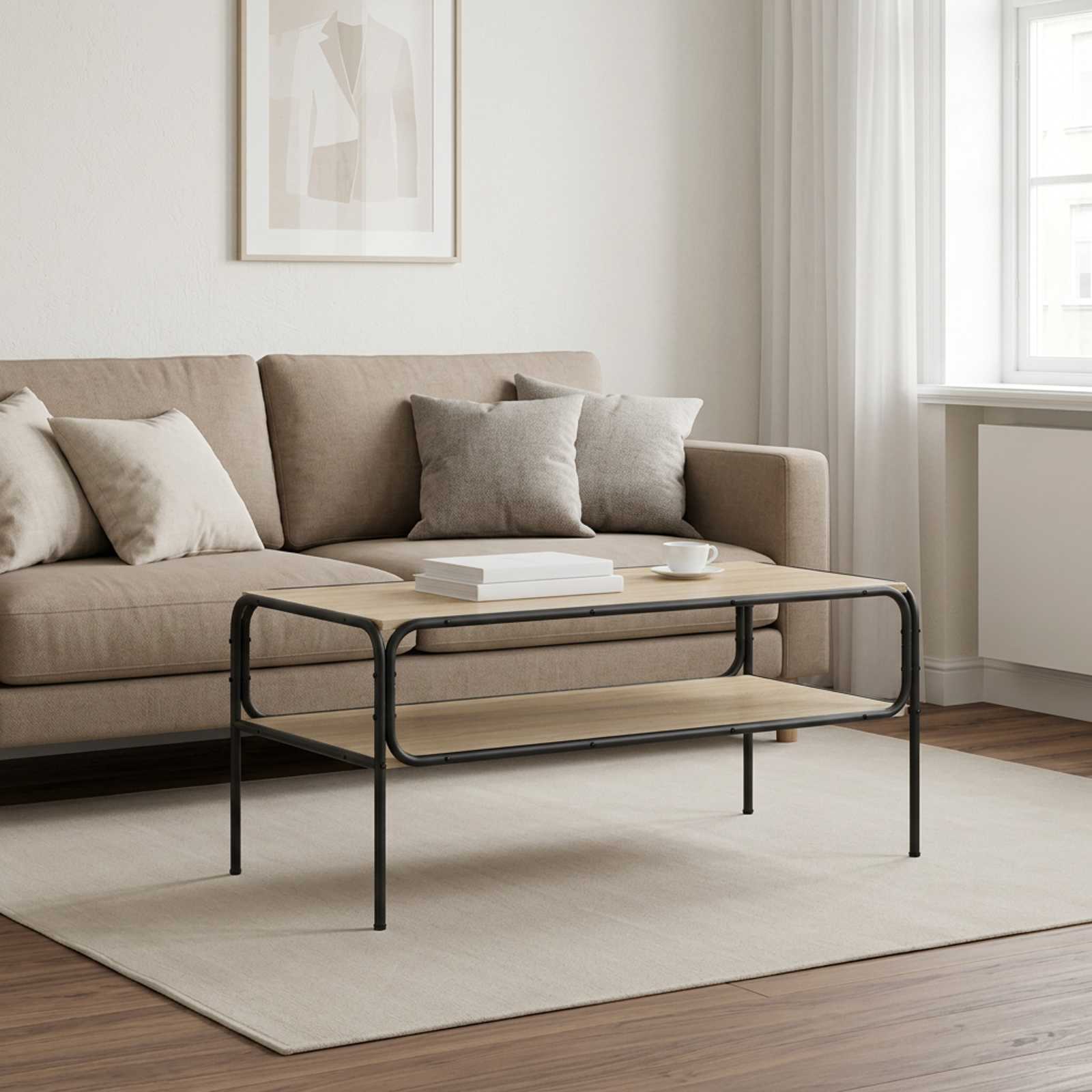 Τραπεζάκι Πλευράς Sonoma Δρυς 100 x 50 x 46 εκ - Pakobazaar