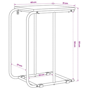Τραπεζάκι Πλευράς Artisan Δρυς 40 x 31 x 55 εκ - Pakobazaar